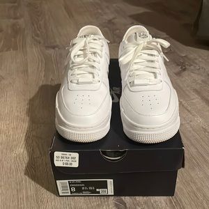 All white Nike Air Force 1 pixel size 8